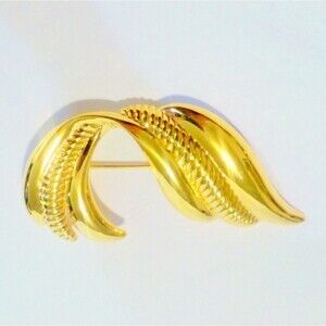 Vintage Napier Gold Tone Freeform Brooch